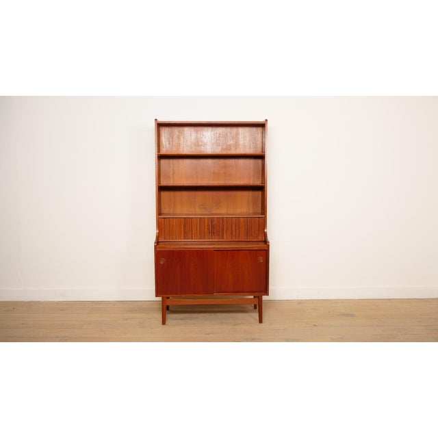 Vintage Highboard Shelf in Teak attributed to Johannes Sorth, 1965 For Sale - Image 17 of 17