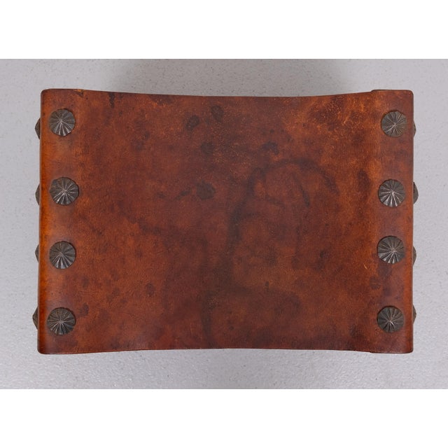 Brutalist Vintage Spanish Brutalist Ottoman, 1950s For Sale - Image 3 of 9