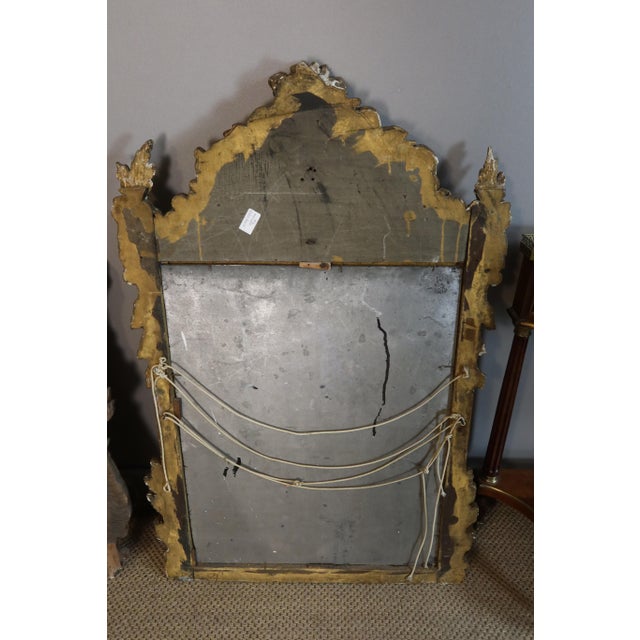 Gold Antique Giltwood Mirror, 1700s For Sale - Image 8 of 9