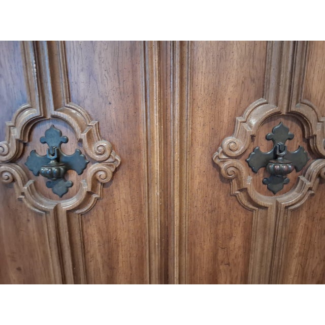 1970s Vintage Stanley Furniture Armoire For Sale - Image 5 of 7