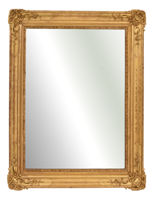 Antique Louis Philippe Gold Leaf Mirror, 1850s