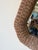 1980s Vintage Coastal Organic Woven Wicker Octagonal Wall Mirror For Sale In Miami - Image 6 of 13