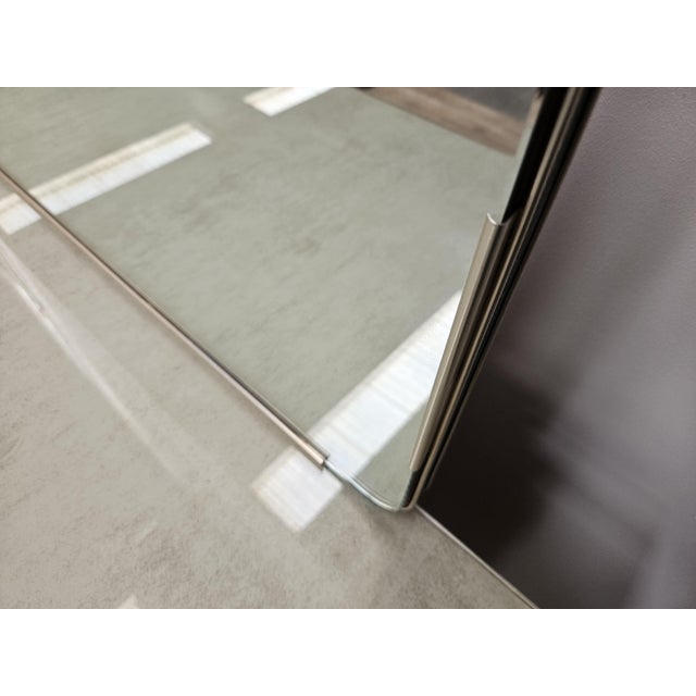Metal Three-Door Sideboard with Mirror by Umberto Mascagni, 1950 For Sale - Image 7 of 18
