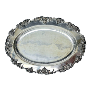 Vintage Silverplate Grape & Vine Serving Platter