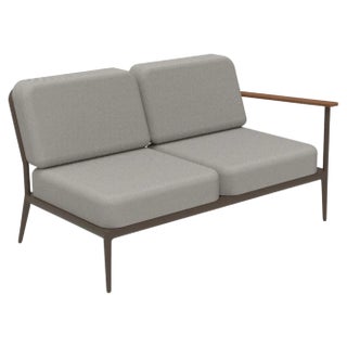 Nature Bronze Double Left Modular Sofa by Mowee For Sale