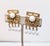 Napier Vintage 1960s Signed Napier Asian Inspired White Drops Clip Earrings For Sale - Image 4 of 9