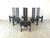 Black Postmodern High-Back Dining Chairs in the style of Vico Magistretti, 1970s, Set of 6 For Sale - Image 8 of 10