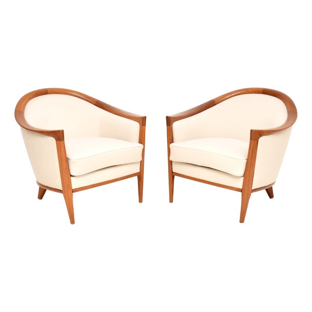 Vintage Swedish Teak Armchairs by Bertil Fridhagen for Bröderna Andersson, 1960, Set of 2 For Sale