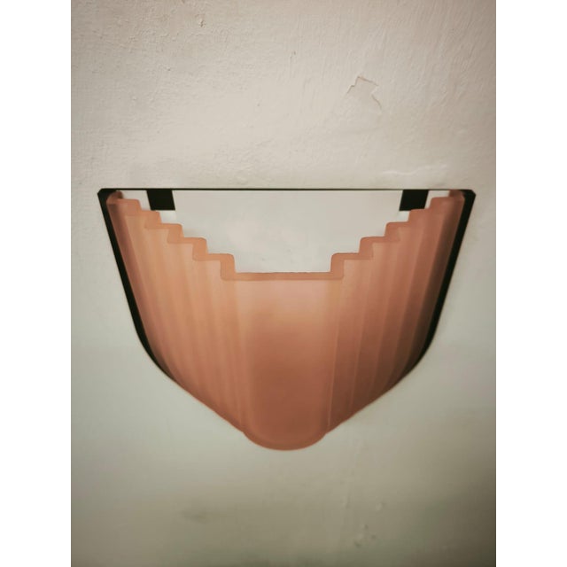 Pink Wall Light from F. Fabbian, 1980s For Sale - Image 4 of 8