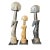 Wood African Abstract Mossi Mounted Biga Figures- A Set of 3 For Sale - Image 7 of 7