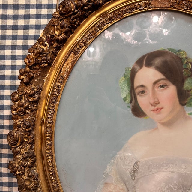 Edmond Jewrin, Portrait of a Young Nobleman, 1843, Pastel on Paper For Sale - Image 14 of 18