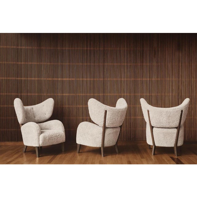 Black Black Leather Natural Oak My Own Chair Lounge Chairs by Lassen, Set of 4 For Sale - Image 8 of 10