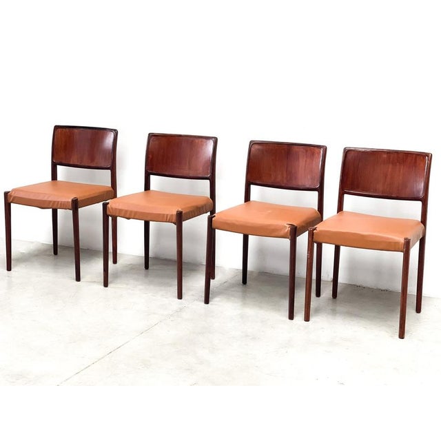 Vintage Scandinavian Dining Chairs, 1970s, Set of 4 For Sale - Image 4 of 12