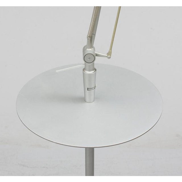 1990s Achimoon Table and Lamps with Pleated Fabric Shade by Philippe Starck for Flos Italy, 1993, Set of 2 For Sale - Image 5 of 11