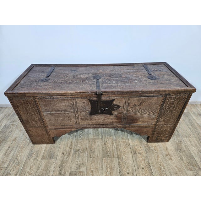 Gothic Chest, 15th Century For Sale - Image 13 of 18