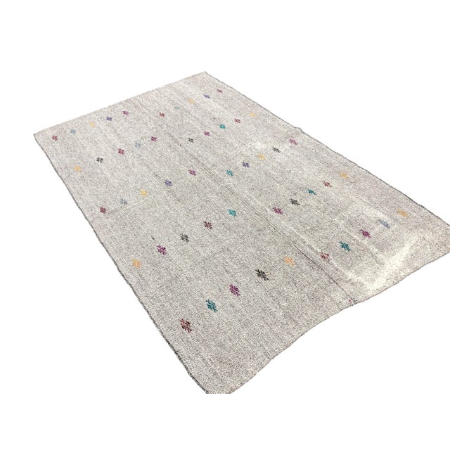 Natural Organic Turkish Anatolian Area Kilim Rug