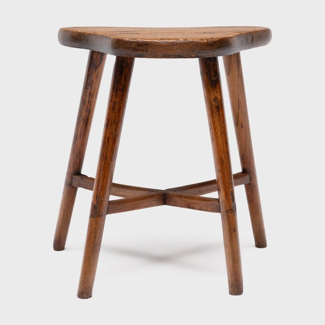 Chinese Saddle Top Stool, C. 1890 For Sale - Image 4 of 5