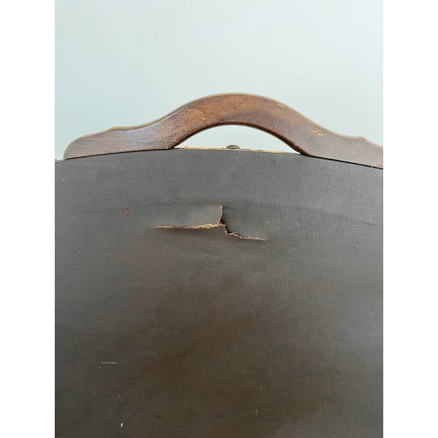 Antique Hand Painted Fireplace Screen For Sale - Image 9 of 11