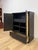 Black Bobby Berk Modern Black Tallboy Cabinet, Beige Oval Cane Inlay MCM Style For Sale - Image 8 of 12