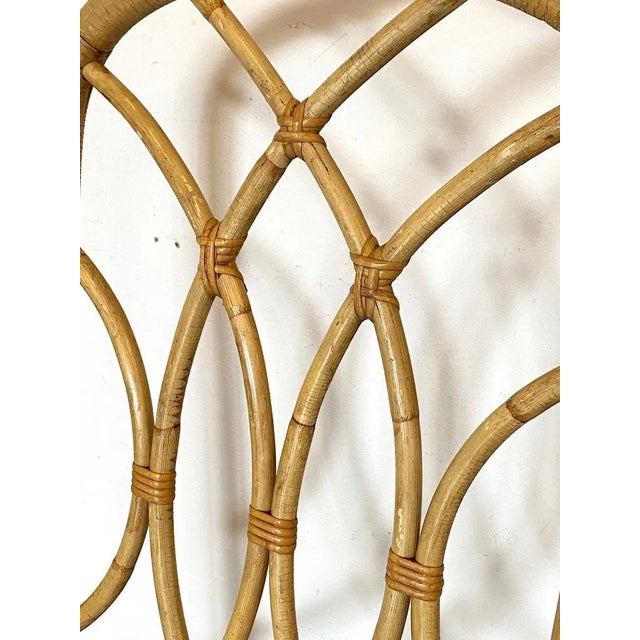 Wicker and Bamboo Chair, 1970s For Sale - Image 12 of 14