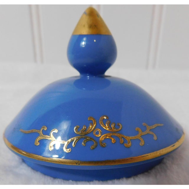 Blue Rare Lenwile Ardalt Pâte-Sur-Pâte Porcelain Garden Planter With Bronze Faucet For Sale - Image 8 of 13