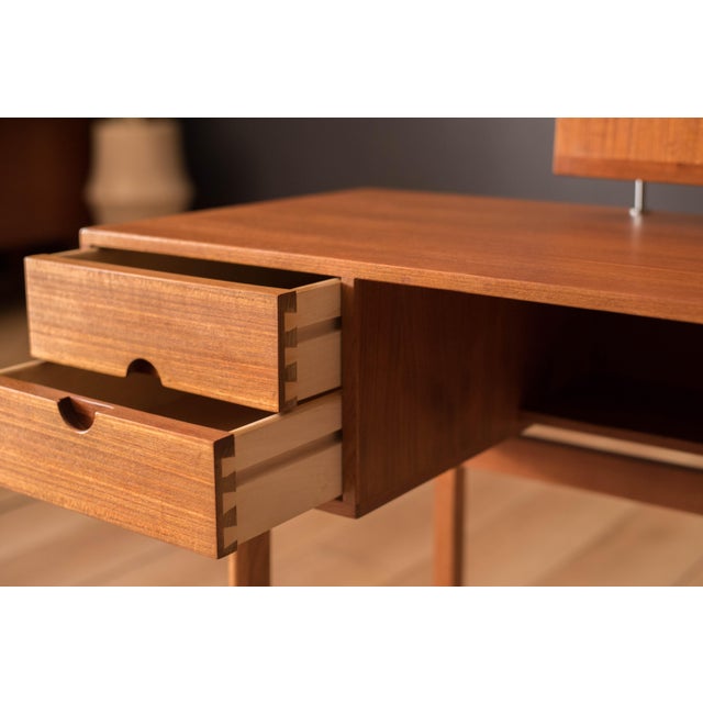 Wood Vintage Kai Kristiansen Danish Modern Teak Vanity for Aksel Kjersgaard For Sale - Image 7 of 18