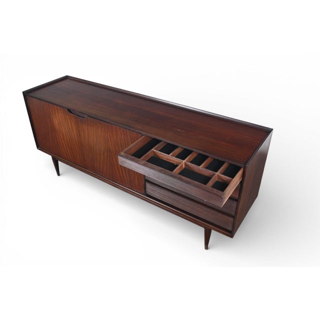 Brown Mid 20th Century Large Richard Hornby Credenza in Tola For Sale - Image 8 of 10