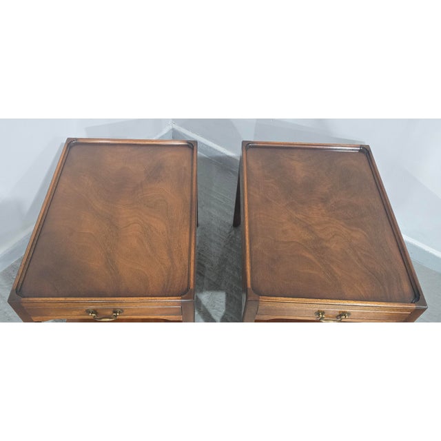 Vintage Mahogany Side Tables, 1920, Set of 2 For Sale - Image 9 of 15