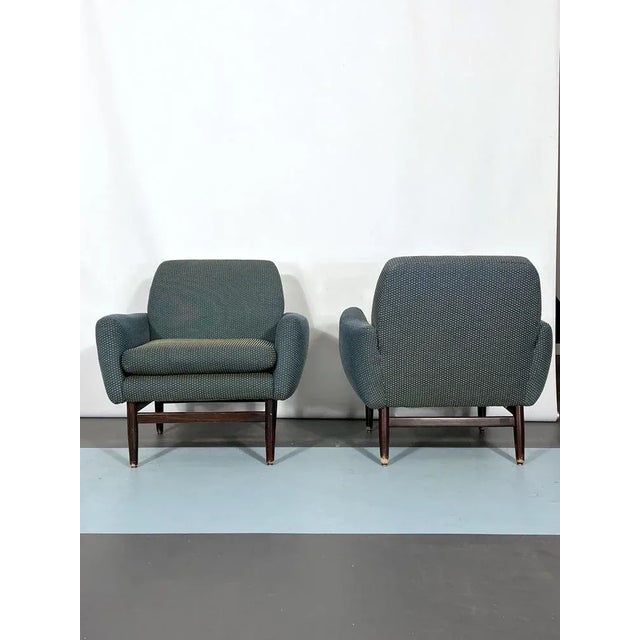 Wood Set of Mid-Century Italian Wood Modern Armchairs, 1960s For Sale - Image 7 of 17