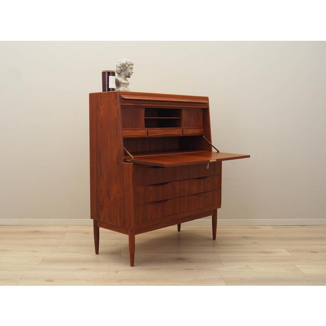 Wood Vintage Danish Teak Secretaire by Erling Torvits for Klim Møbelfabrik, 1960s For Sale - Image 7 of 15