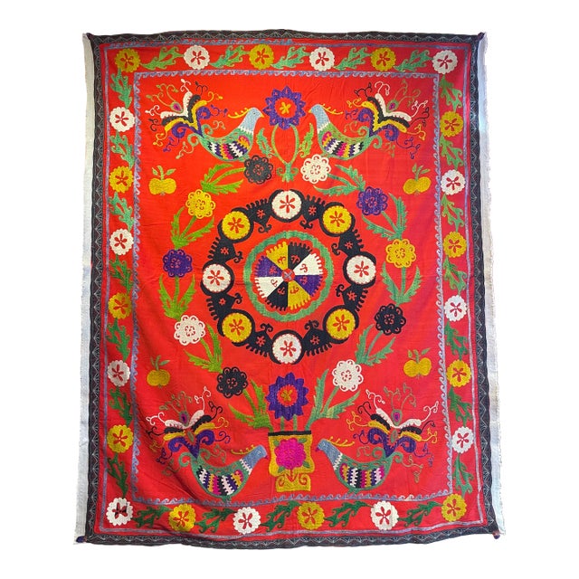 Stunning Pictorial Suzani For Sale