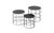 Set of 'Reton' cylindrical coffee tables by Antonino Sciortino for Atipico. The 3 pieces are of different sizes: 30xh30cm...