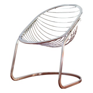 Egg Armchair attributed to Gastone Rinaldi, 1970s For Sale