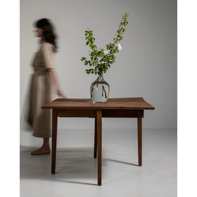 Brown Swedish Slagbord Drop-Leaf Table, Antique, Sweden, 19th Century For Sale - Image 8 of 18