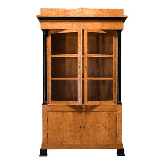 Biedermeier Style Fruitwood Vitrine, Early 19th-Century For Sale