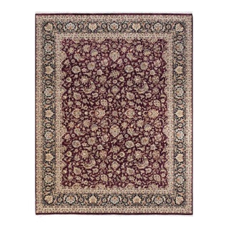 Mogul, One-of-a-Kind Hand-Knotted Area Rug in Red, 9' 2" x 11' 8" For Sale
