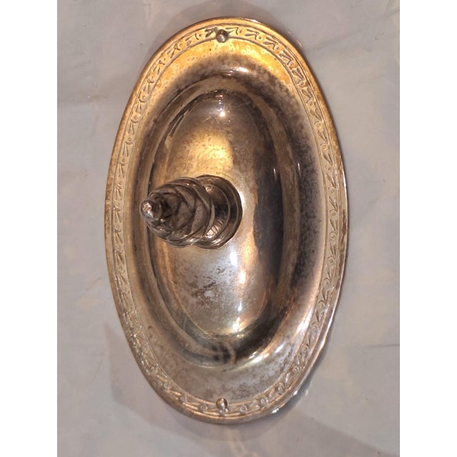 Antique Edwardian Silver-Plated Fluted Tea & Coffee Service With Ebonized Handles, 4-Piece Set For Sale - Image 4 of 13