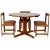Wooden Chairs and Dining Table by Guillaumes, 1960s, Set of 3 For Sale - Image 13 of 14