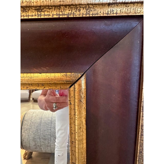 Antique Mahogany & Gilded Mirror For Sale In Philadelphia - Image 6 of 10