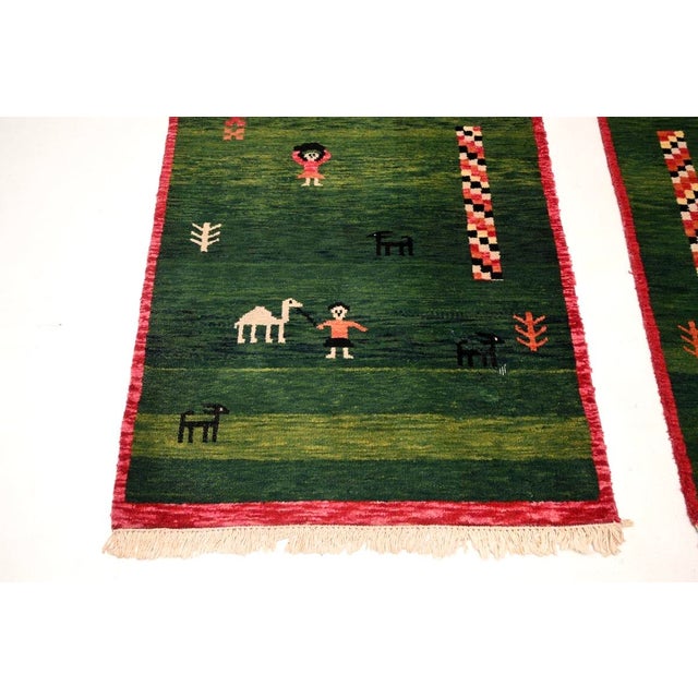 1950s Vintage Gabbeh Rugs, 1950, Set of 2 For Sale - Image 5 of 11