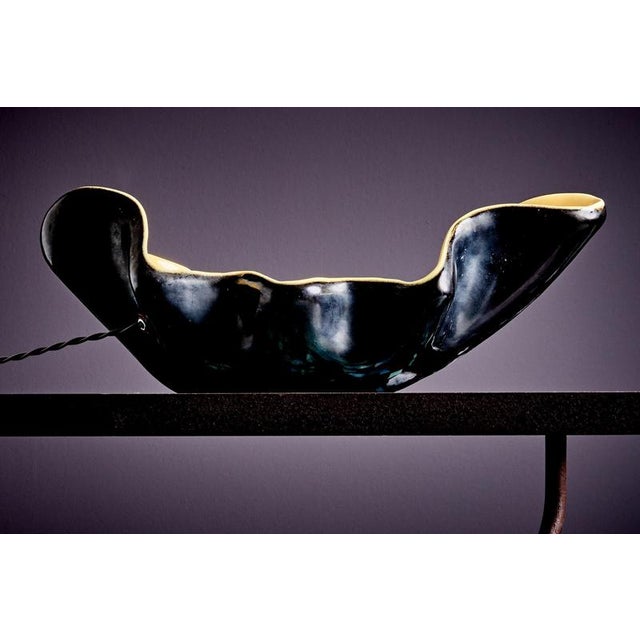 Sculptural Table Lamp attributed to Vallauris, France, 1950s For Sale - Image 4 of 11