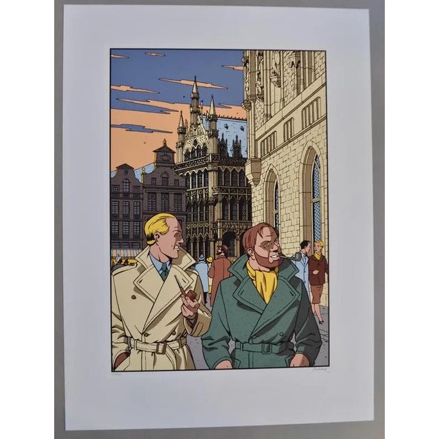 Julliard André, Blake and Mortimer in Brussels, 2003, Screenprint For Sale - Image 3 of 18