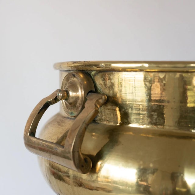 Brass Log Bin with Claw Feet, 19th Century For Sale - Image 4 of 7