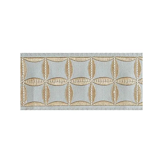 From the Scalamandre collection.Dry Clean Only 100% Viscose Embroidery On 100% Cotton Ground Pattern repeat is 2.125"L One...