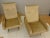 Pair of Zanusso Lady chairs in beige /gold velvet upholstery. Very good clean original condition with some minor age...