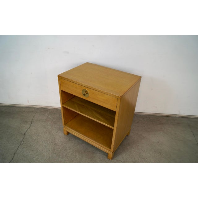 Drexel 1950’s Mid-Century Modern Landstrom Blonde Nightstand For Sale - Image 4 of 12