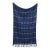 Contemporary Cotton Handwoven Block Printed Throw Blanket For Sale