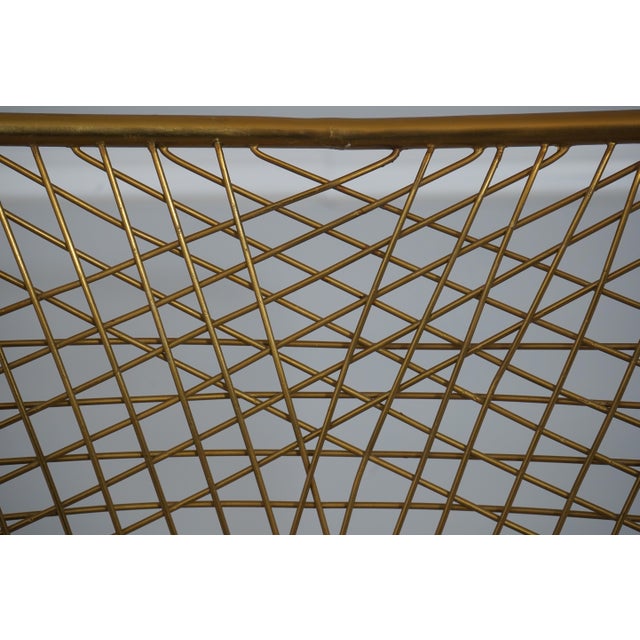 Metal Pair of Modern Design Brass Wire Bar Stools For Sale - Image 7 of 18