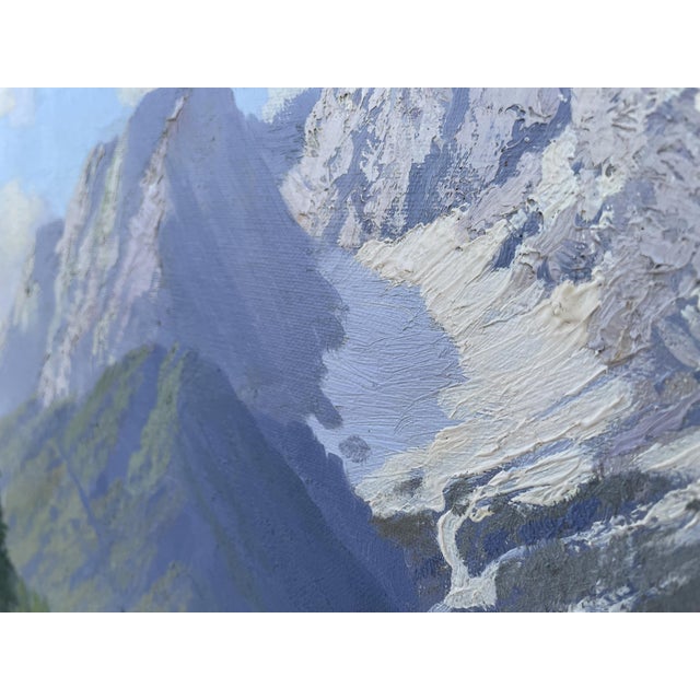 Paul Schuler, Croda Rossa d'Ampezzo, 1920s, Oil Painting on Canvas, Framed For Sale - Image 12 of 18