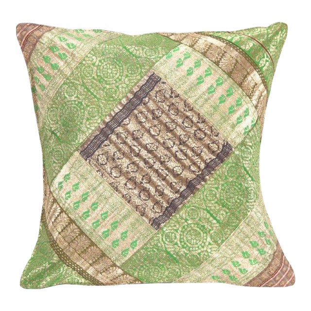 Pasargad DC Sari Silk Square Pillow Case For Sale